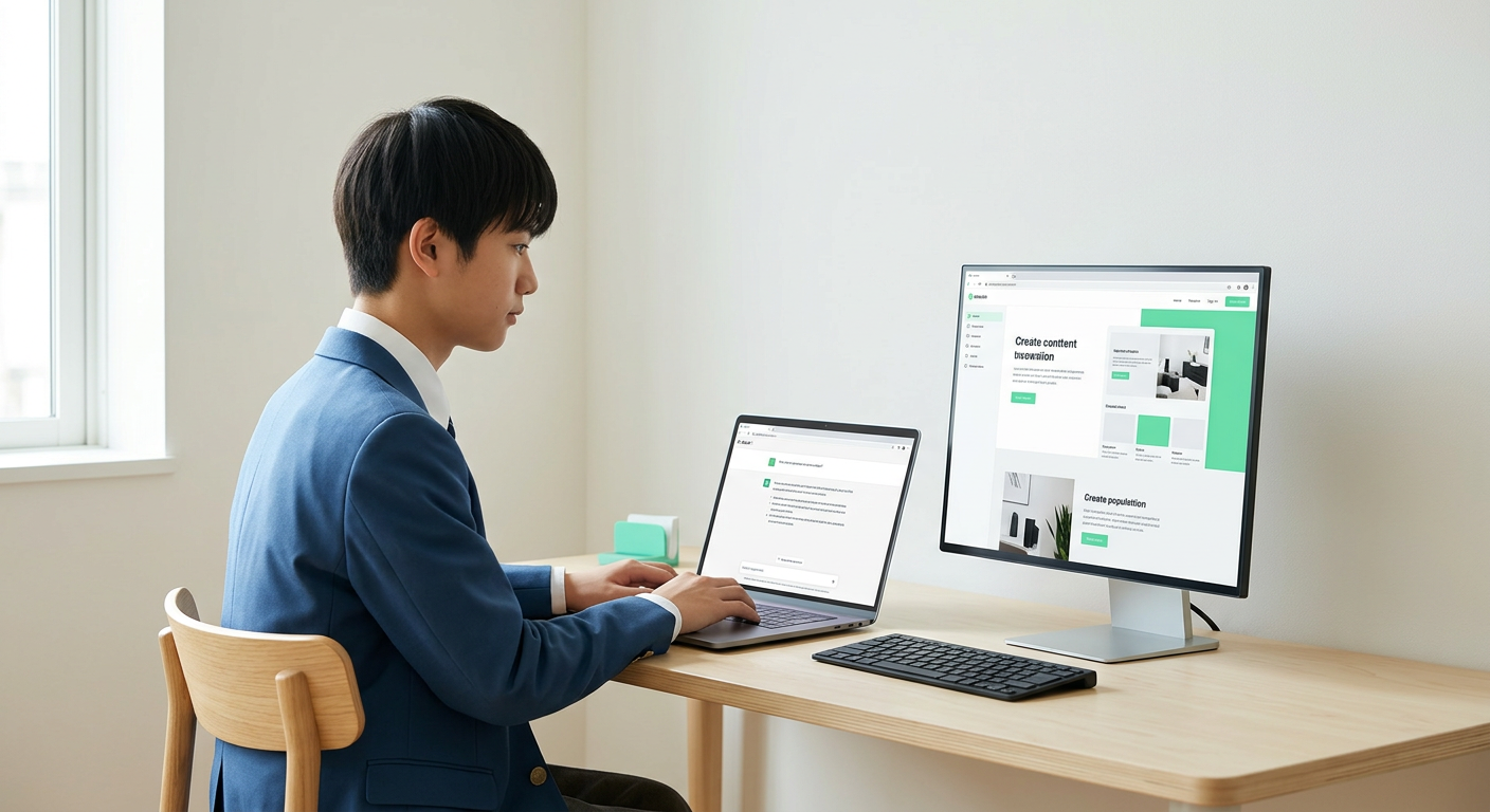 VibeCodingでWebサイトを自動生成